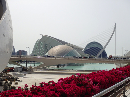 Palau de les Arts, Hemisfèric, Museo Del València, and the Agora.